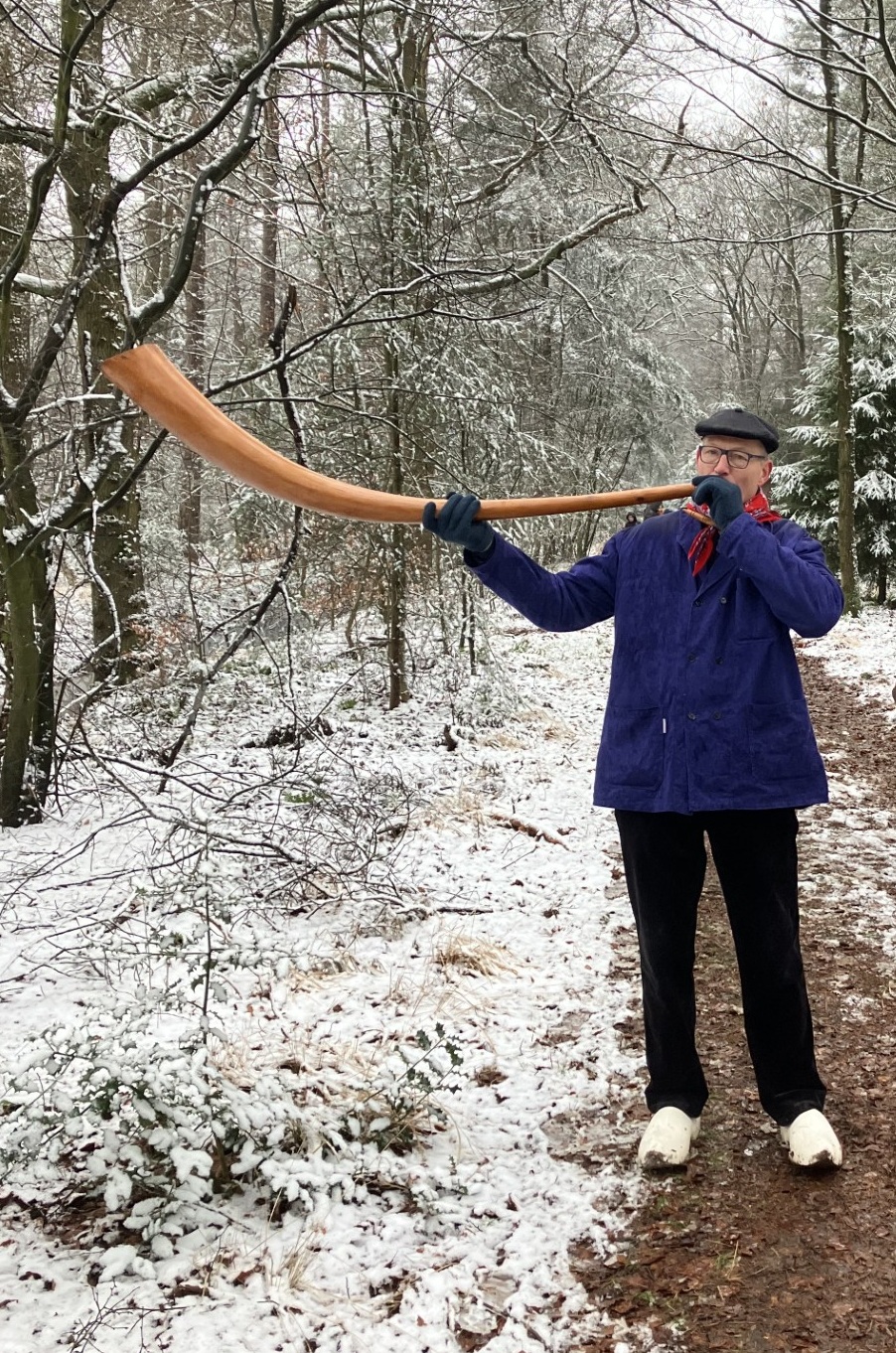 Midwinterhoornblazer in actie